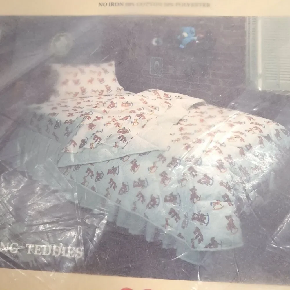 Eastern Waterbed Sheet Rocking Teddies teddy bears Tender Hearts Super Single